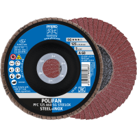 Круг шлифовальный лепестковый POLIFAN PFC 125 A60 SG STEELOX (167847)