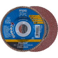 Круг шлифовальный лепестковый POLIFAN PFC 115 A60 PSF STEELOX (444566)