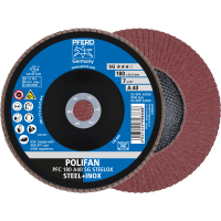 Круг шлифовальный лепестковый POLIFAN PFC 180 A40 SG STEELOX (167823)