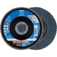 Круг шлифовальный лепестковый POLIFAN PFC 125 Z50 SG POWER STEELOX (417614)