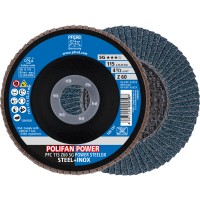 Круг шлифовальный лепестковый POLIFAN PFC 115 Z60 SG POWER STEELOX (167953)