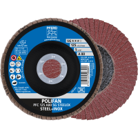 Круг шлифовальный лепестковый POLIFAN PFC 125 A80 SG STEELOX (167878)